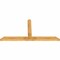 Ekena Millwork Portland Rough Sawn Timber Gable Bracket, Western Red Cedar, 96"W x 48"H x 4"D x 6"F, 12/12 Pitch GBW096X48X0406POR00RWR - alternate 4